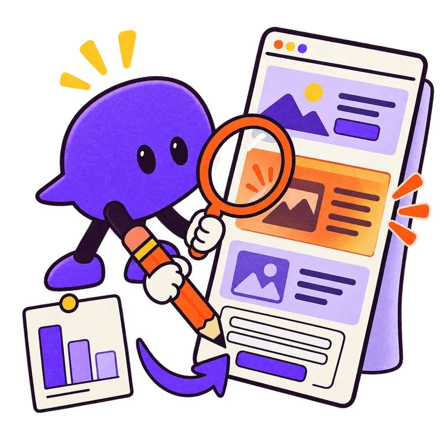 An AI agent examines visitor drop-off on a landing page and uses the findings to improve the lead form